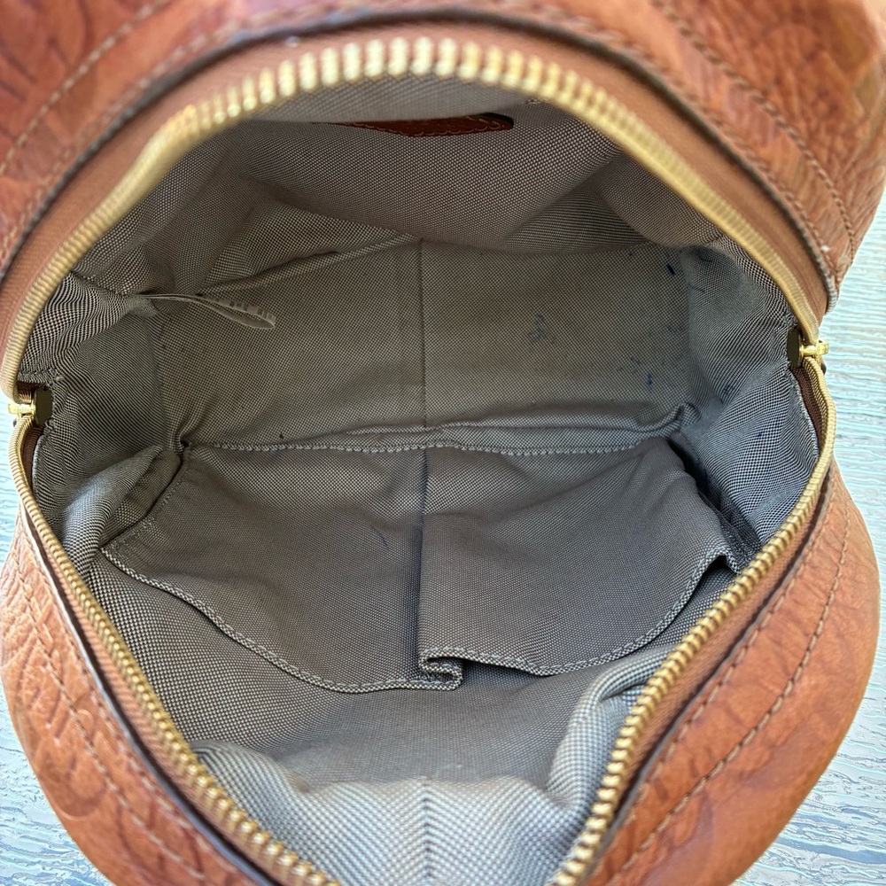 Fossil Megan Brown Leather Backpack - Picture 11 of 16